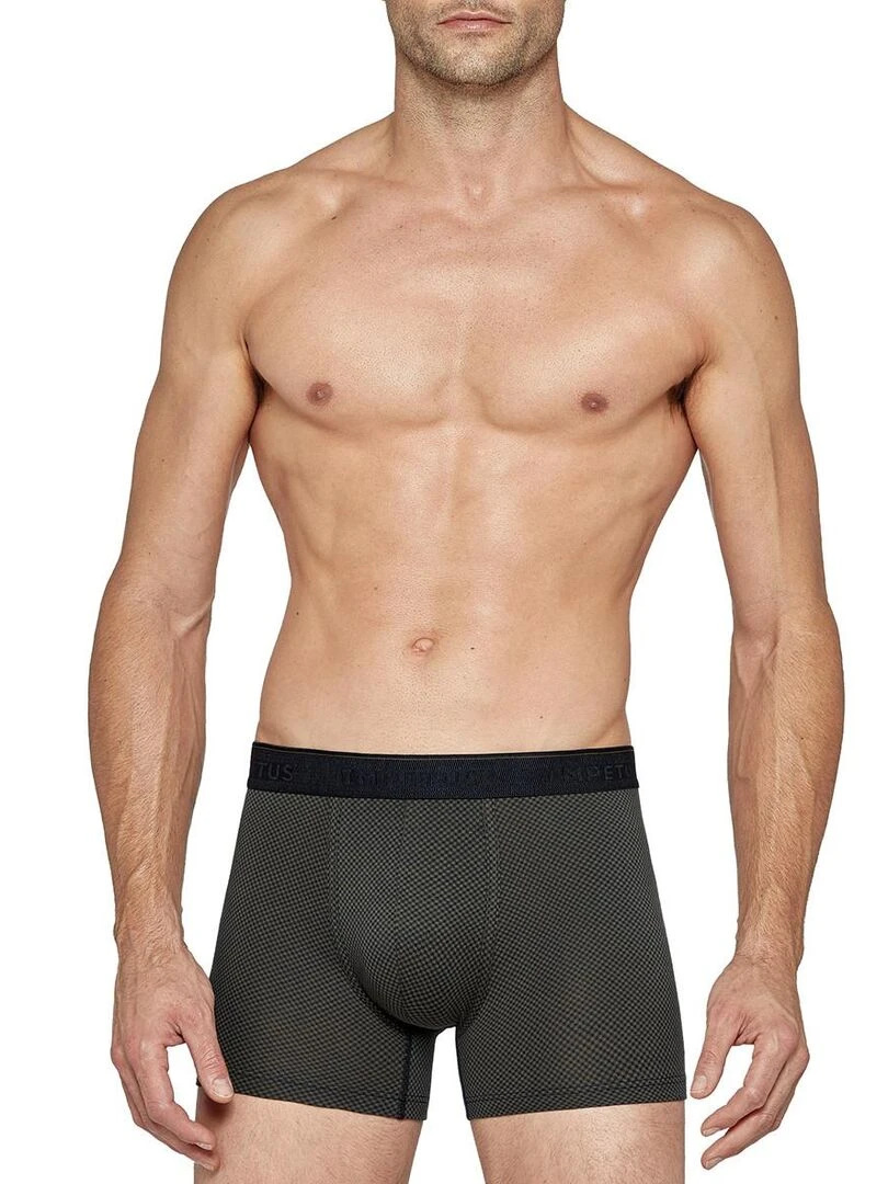 Boxer coton imprimé Maw Vert