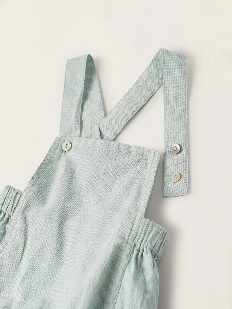 Body + Combinaison pour Nouveau Né 'Hirondelles'  ATLANTIC COMPANY   Vert clair