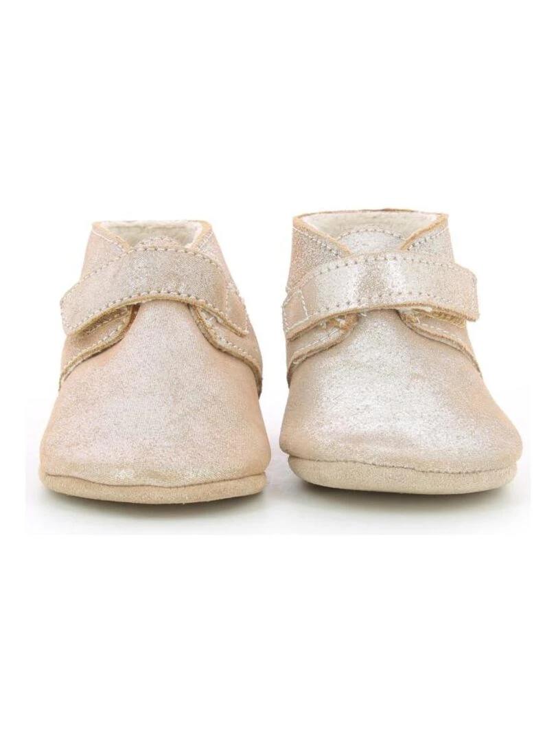 Chaussons Cuir Pole Nord   Bronze