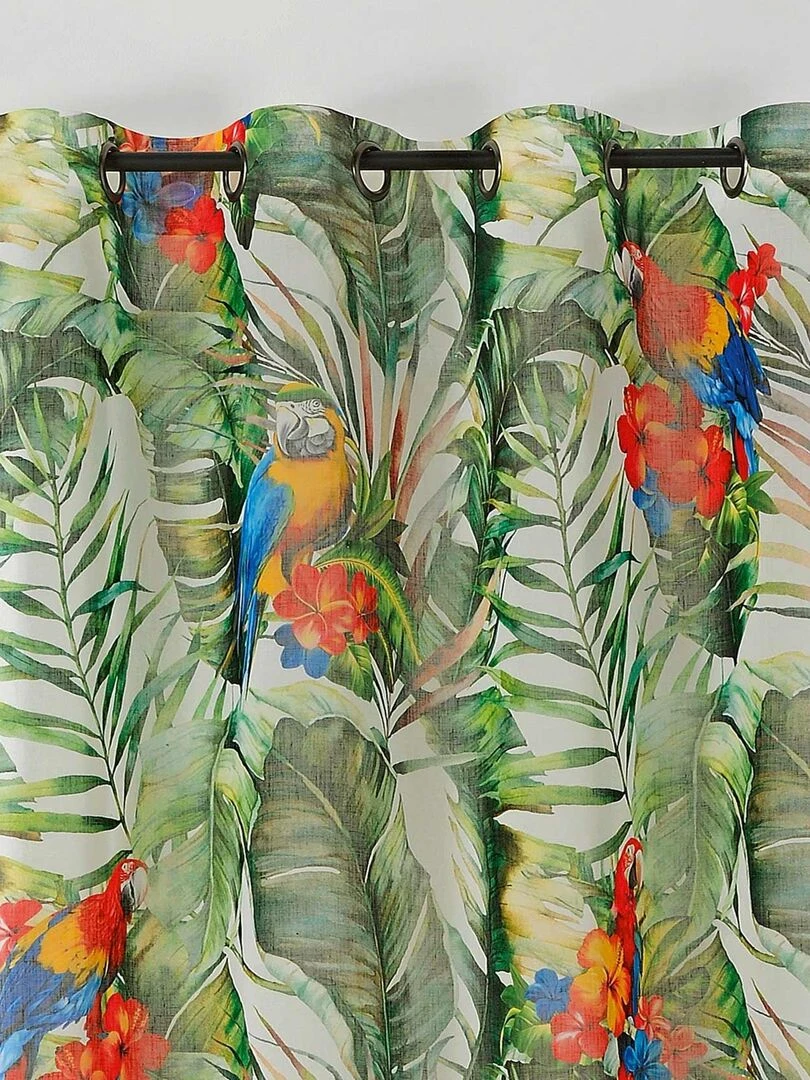 Voilage tamisant et exotique   Vert