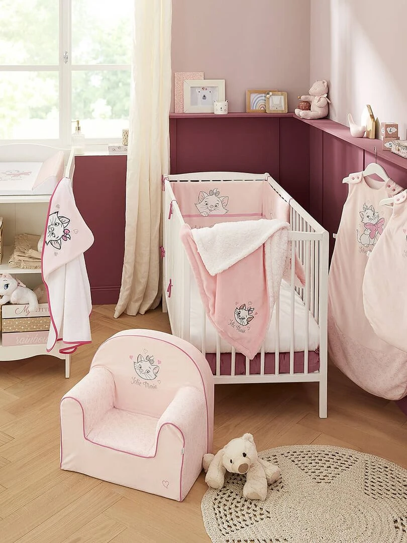 Cape de bain 80x80 cm velours   Marie Jolie   Rose