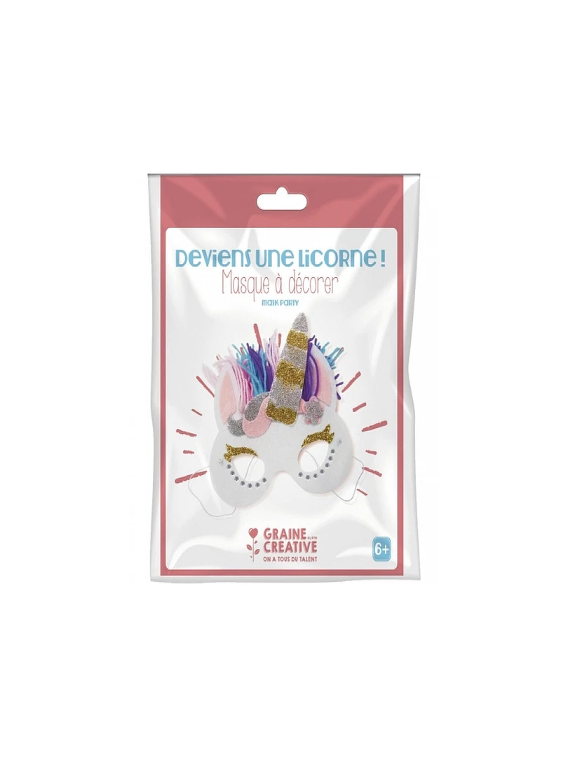 Masque A Decorer Deviens Une Licorne N/A