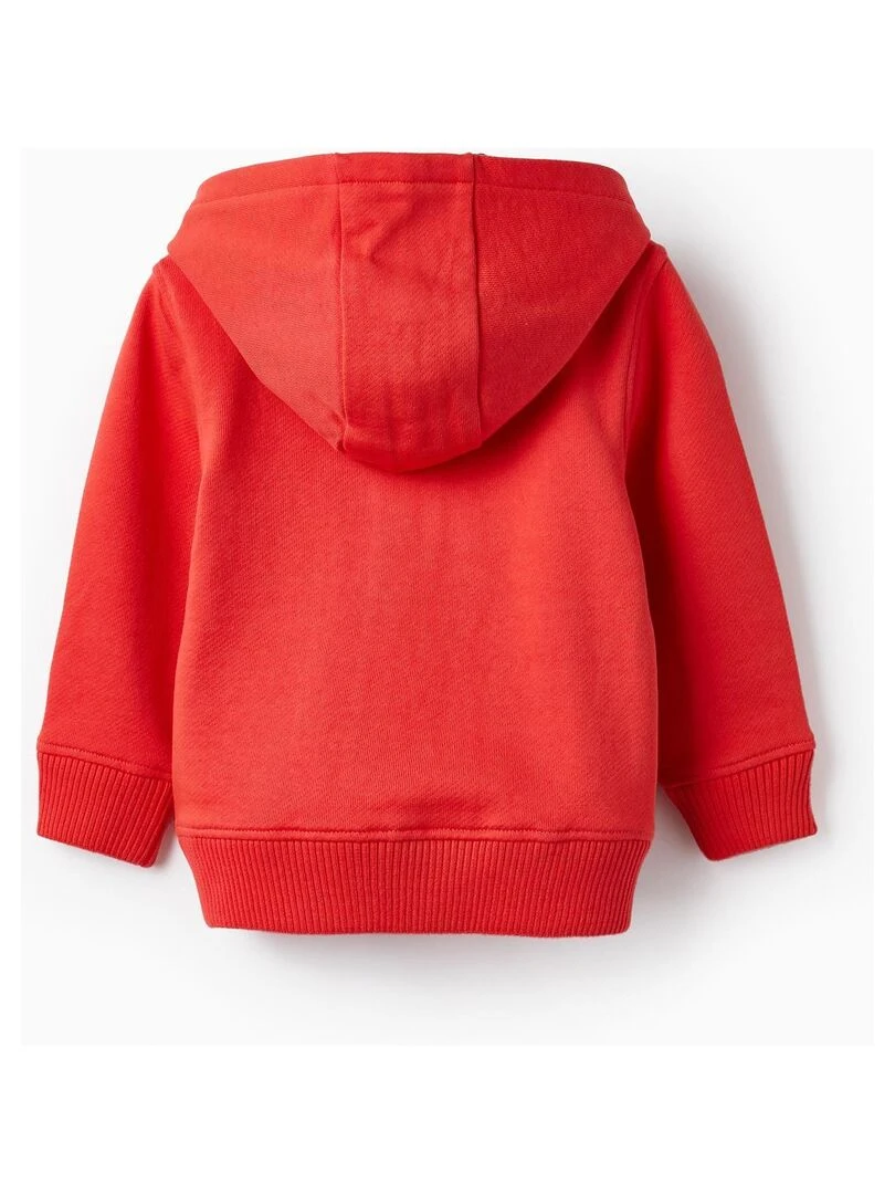 Sweat en coton à capuche pour bébé garçon  SPRING BEGINS   Rose