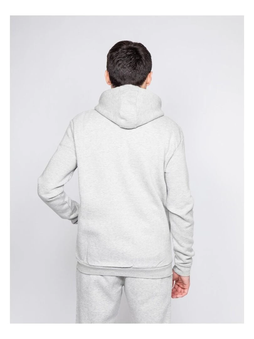 Sweat zippé capuche WAMIN Gris clair