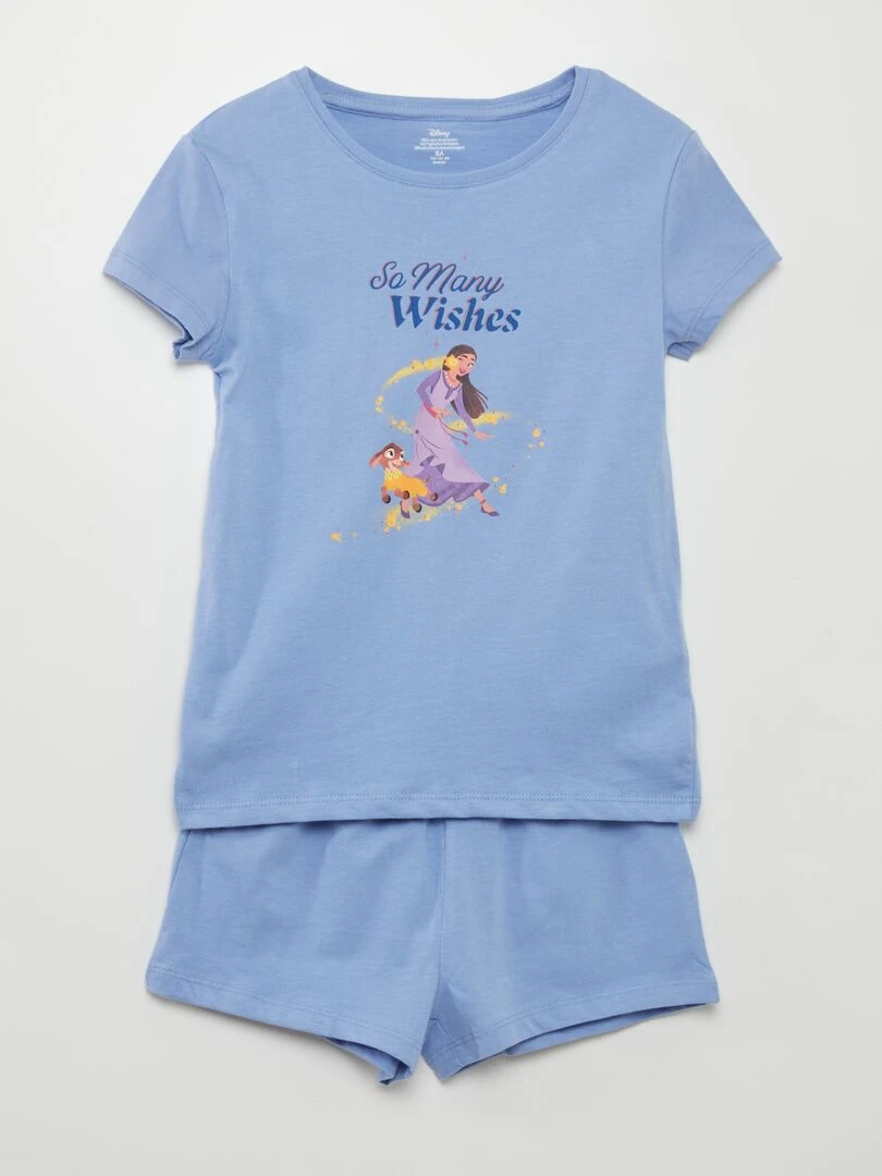 Pyjama court 'Disney' 2 pièces Bleu