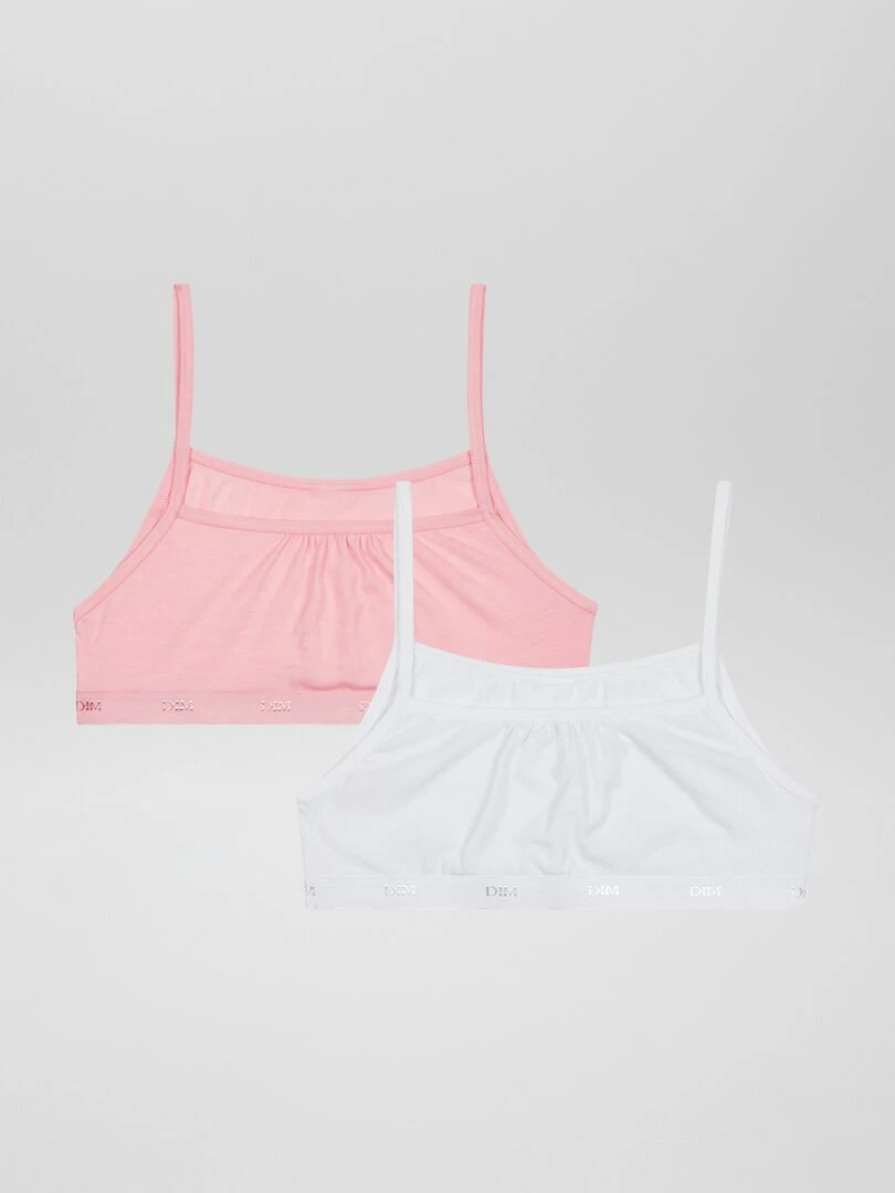Lot de 2 brassières 'Dim' Rose/blanc