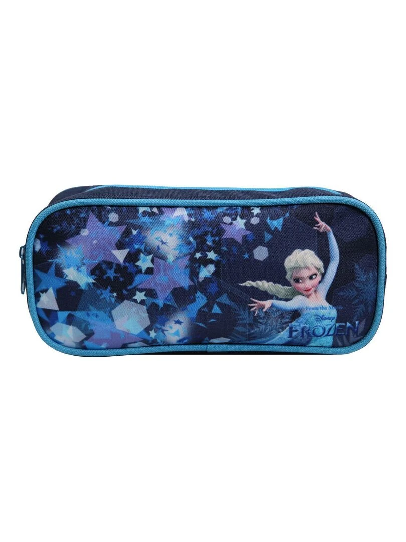 Trousse scolaire rectangulaire Disney La Reine Des Neiges / Frozen Elsa Bleue Bagtrotter Bleu
