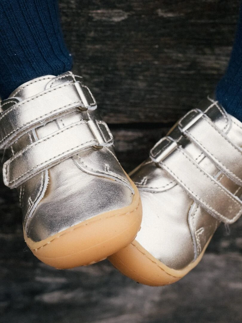 Chaussures premiers pas cuir Pumpy   Doré/or