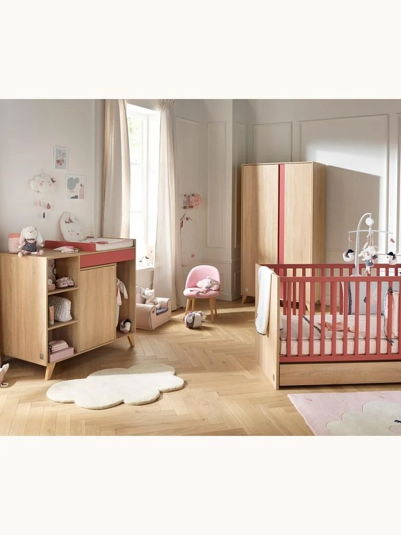 Armoire 2 portes SAUTHON Rose