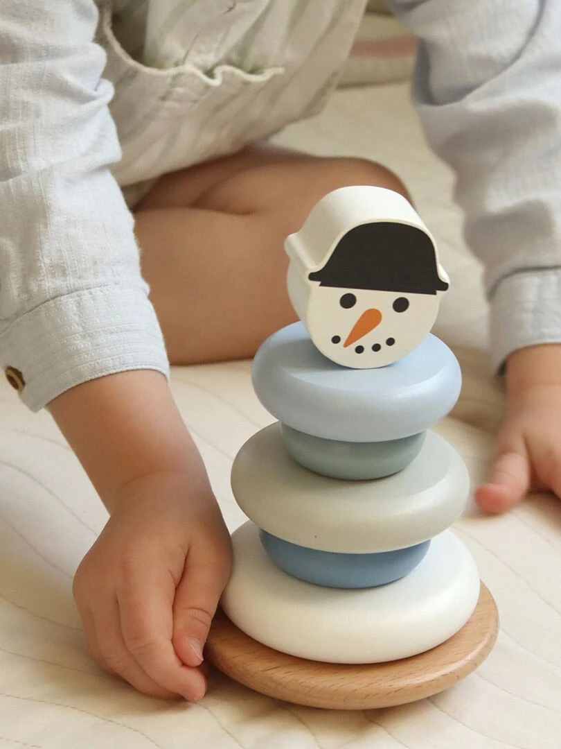 Jeu' de'eveil   La tour d'empilage Bonhomme de neige   N/A