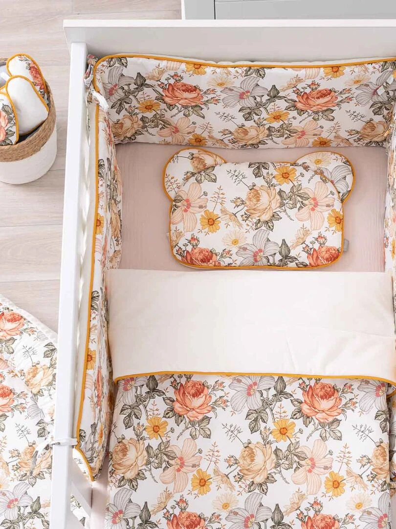 Oreiller coussin plat réversible Néo Vintage Multicolore