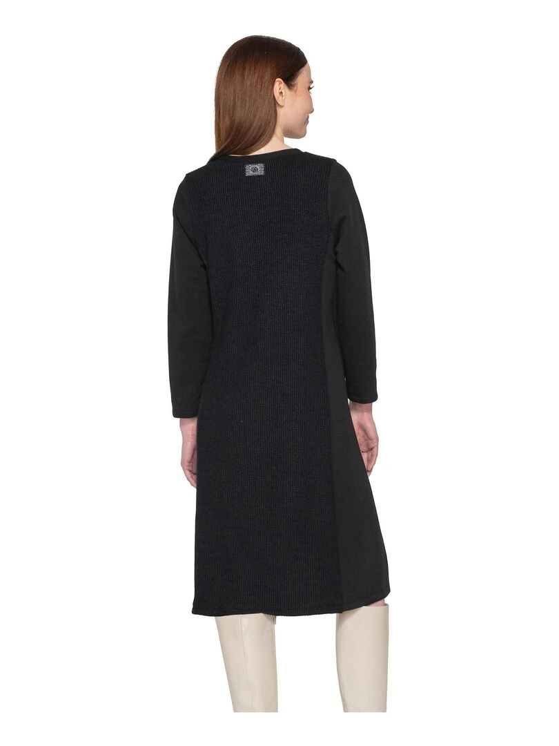 Robe fendue mi longue Sweetened Noir
