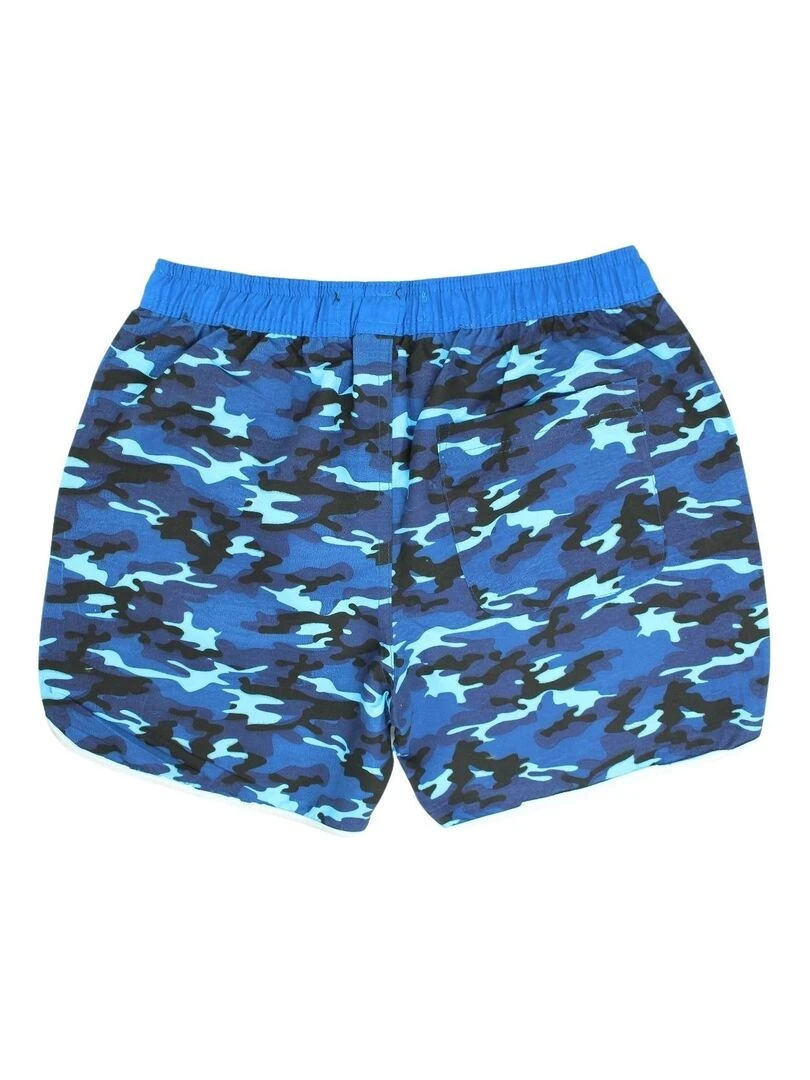 Nasa Short De Bain homme imprimé logo Bleu