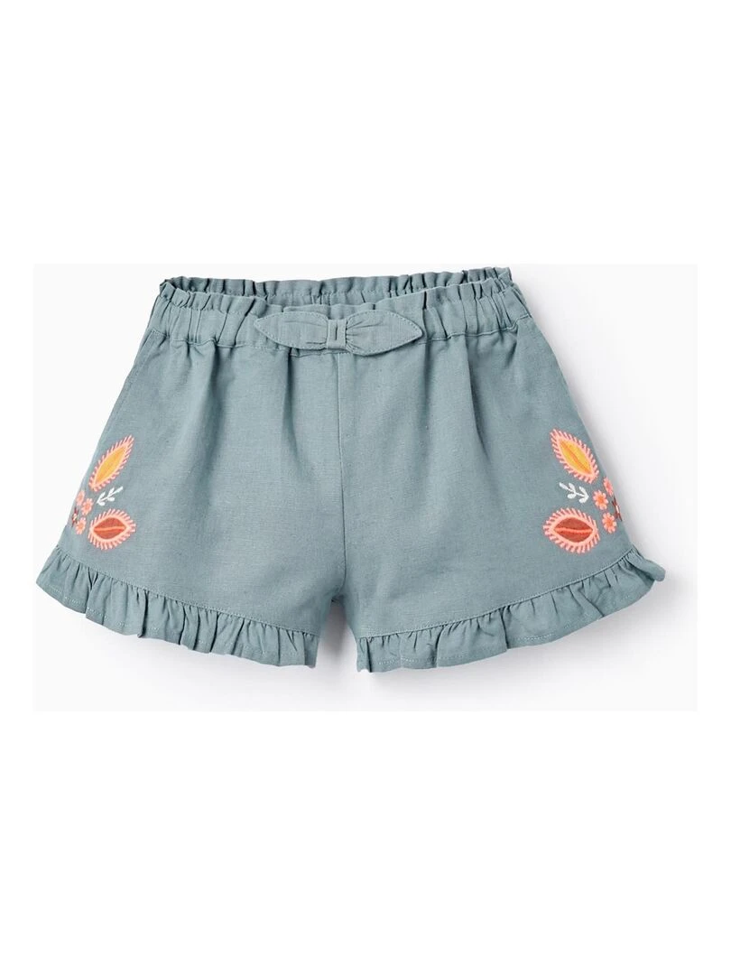 Shorts avec Broderies pour Bébé Fille Vert