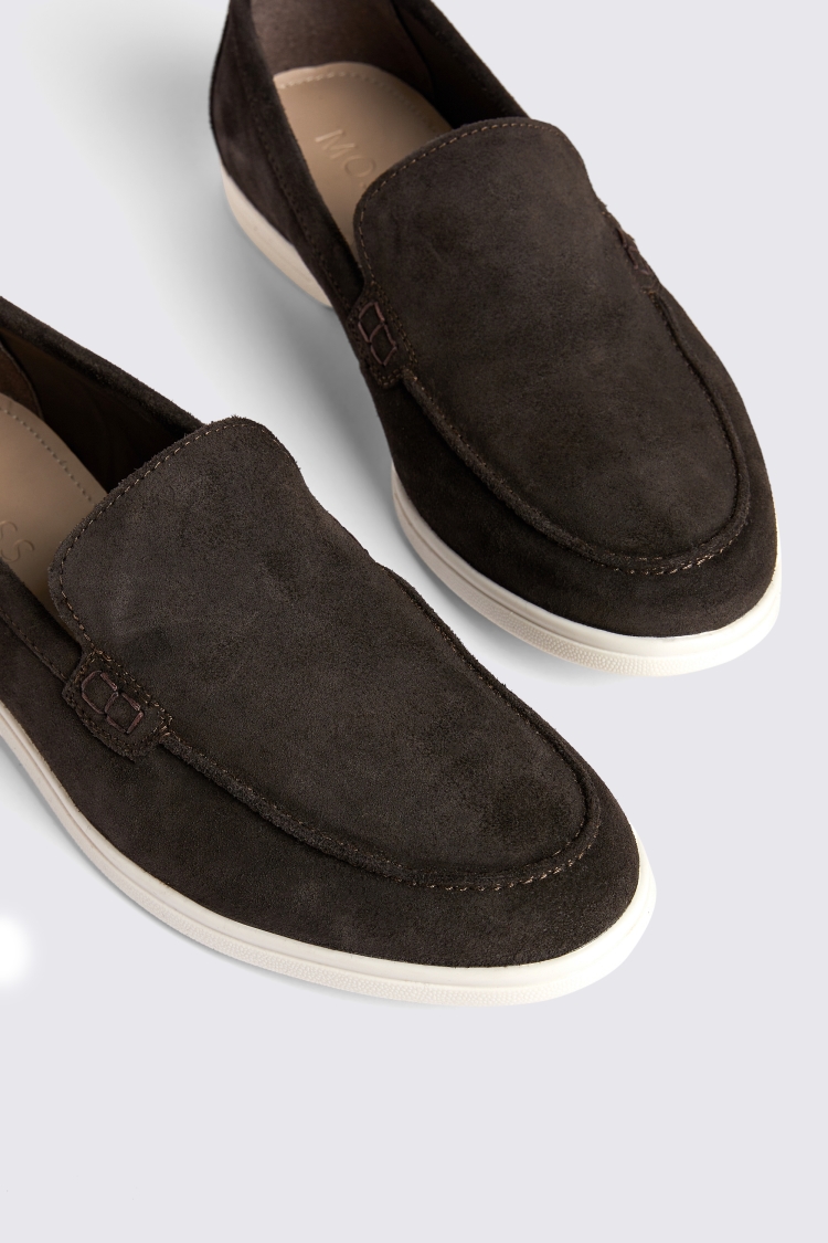 Lewisham Brown Suede Casual Loafers   Buy Online at Moss