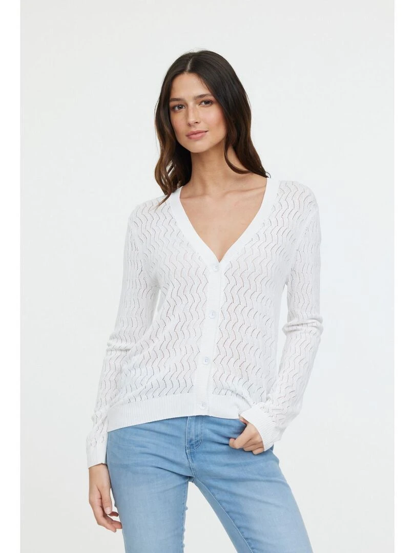 Lee Cooper   Sweatshirt manches longues viscose regular CAPU ML   Blanc