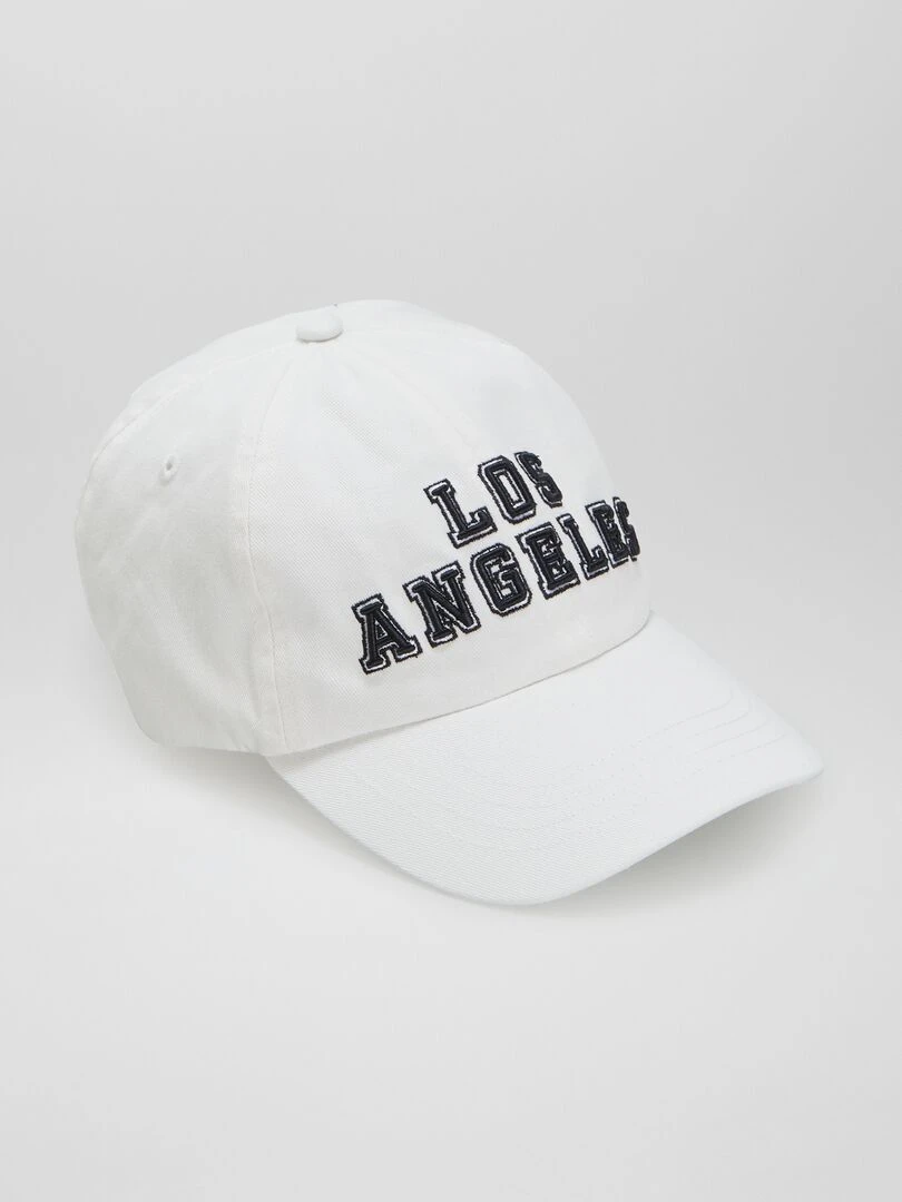 Casquette en toile Blanc