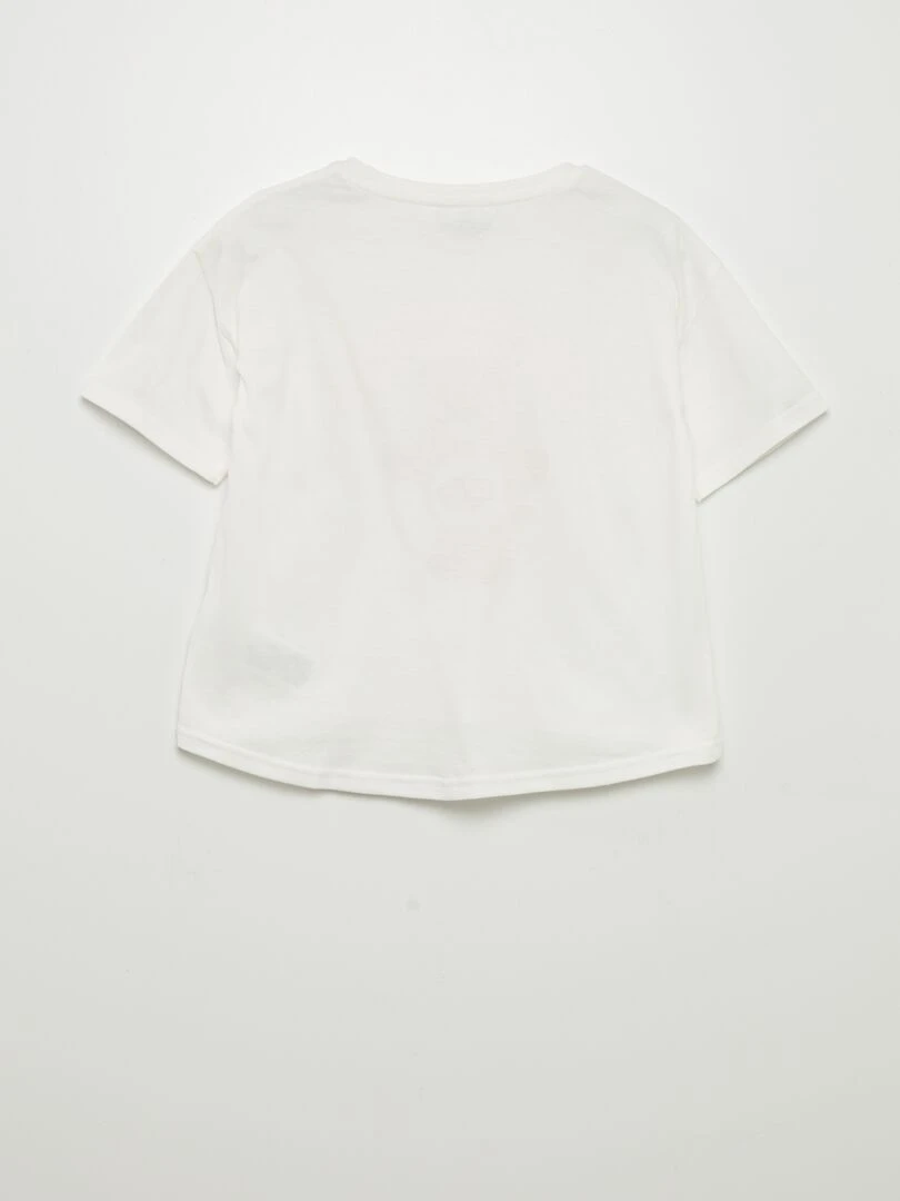 T shirt 'Bisounours' manches courtes   blanc