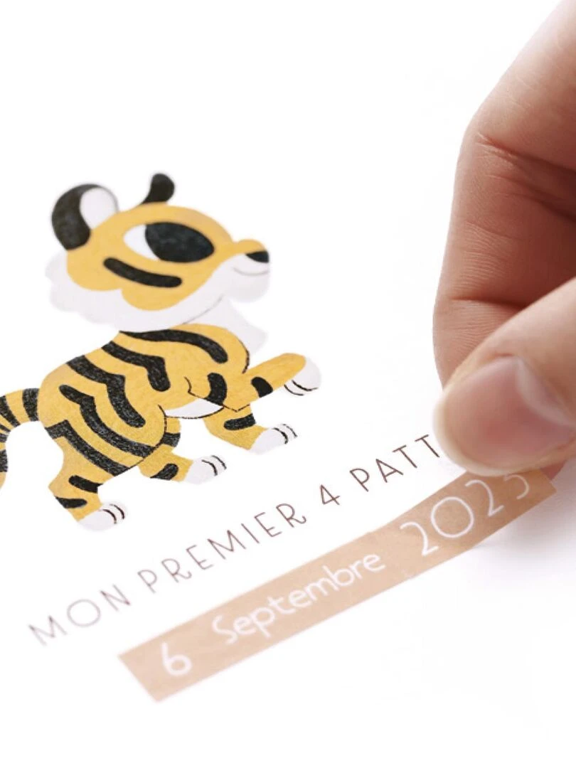 Affiche des premières fois à dater 'Ma Première Année'   Blanc