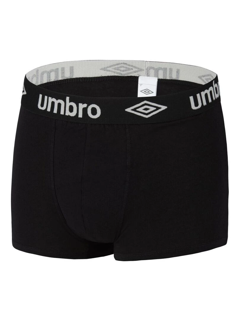 Lot de 3 Boxers coton uni homme Umbro   Noir