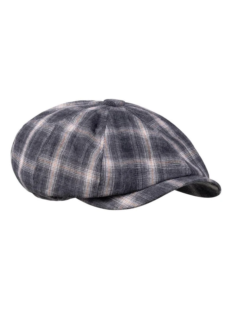 Casquette plate Coton Cork Noir