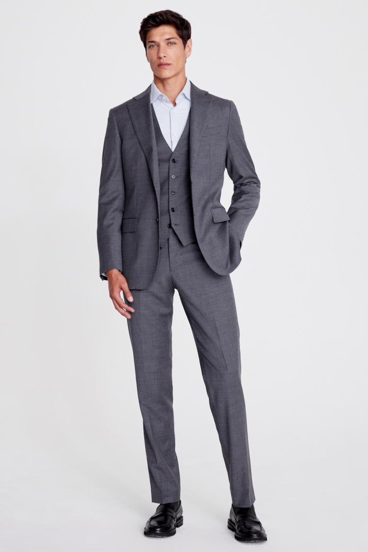 Italian Tailored Fit Black Peak Lapel Tuxedo Jacket   Buy Online at Moss