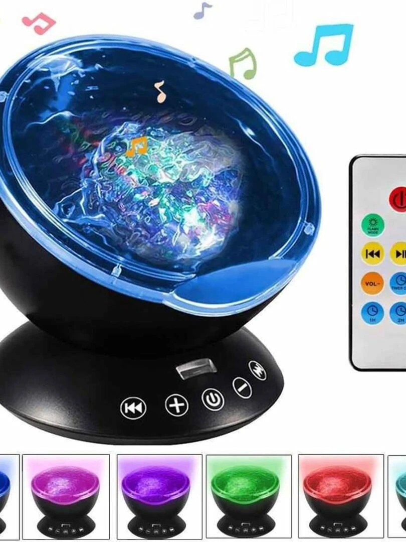 Projecteur RELAX océan son et lumière Noir