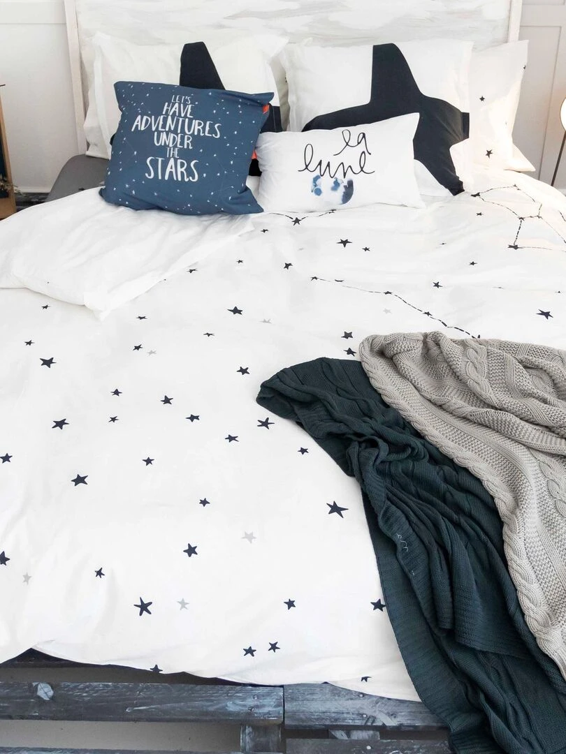 Housse de couette Constellation "Happyfriday"   Blanc