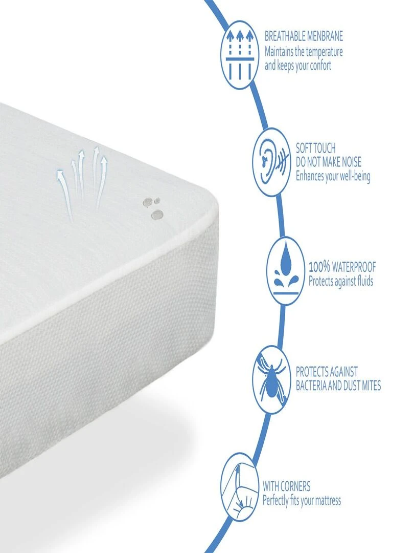 Pack Matelas  APOLO LIT ENFANT  Epaisseur 14 CM + 1 Oreiller a memoire + 1 Protege matelas   Gris clair