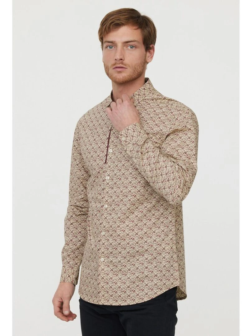 Lee Cooper Chemise manches longues coton regular DAYNA Beige