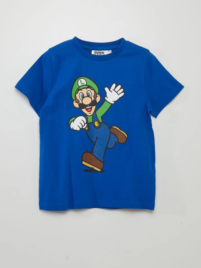 T shirt 'Super Mario' manches courtes Bleu