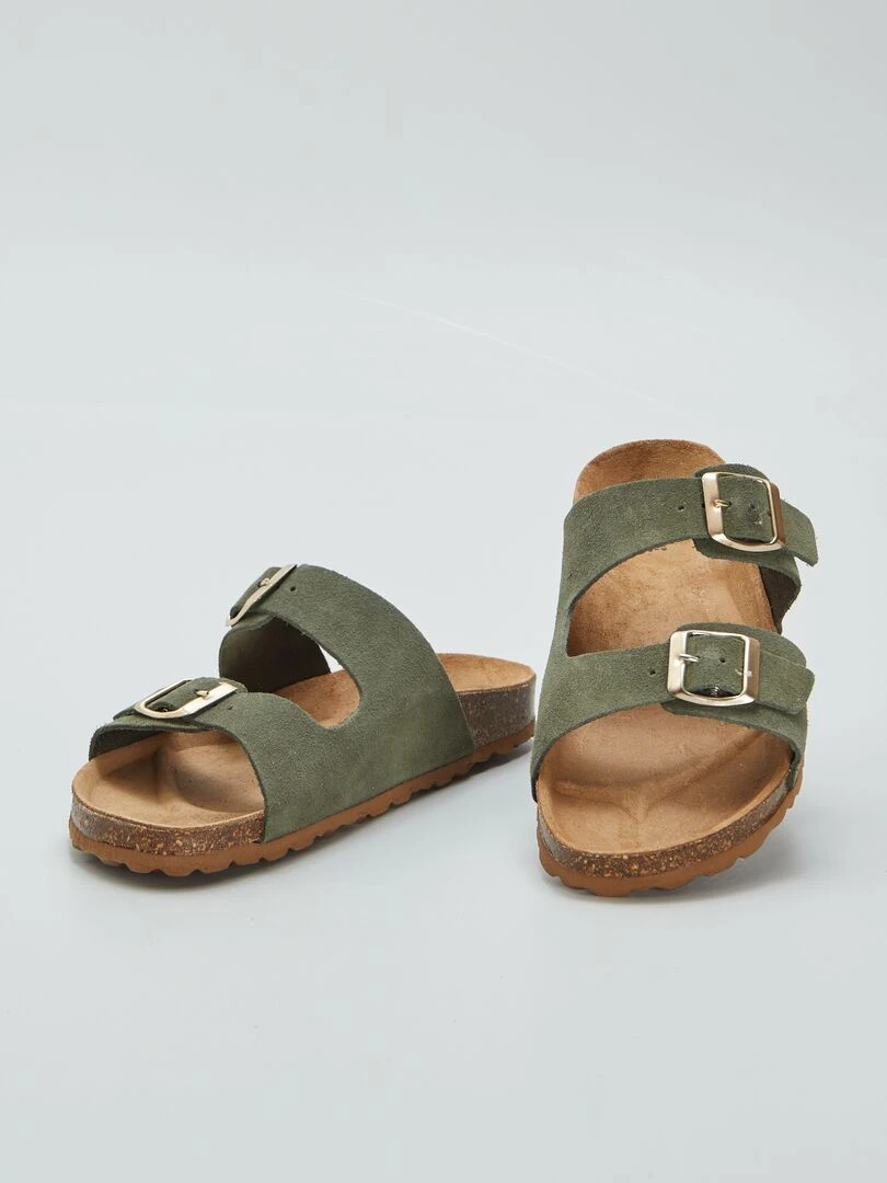 Sandales à double brides   Vert