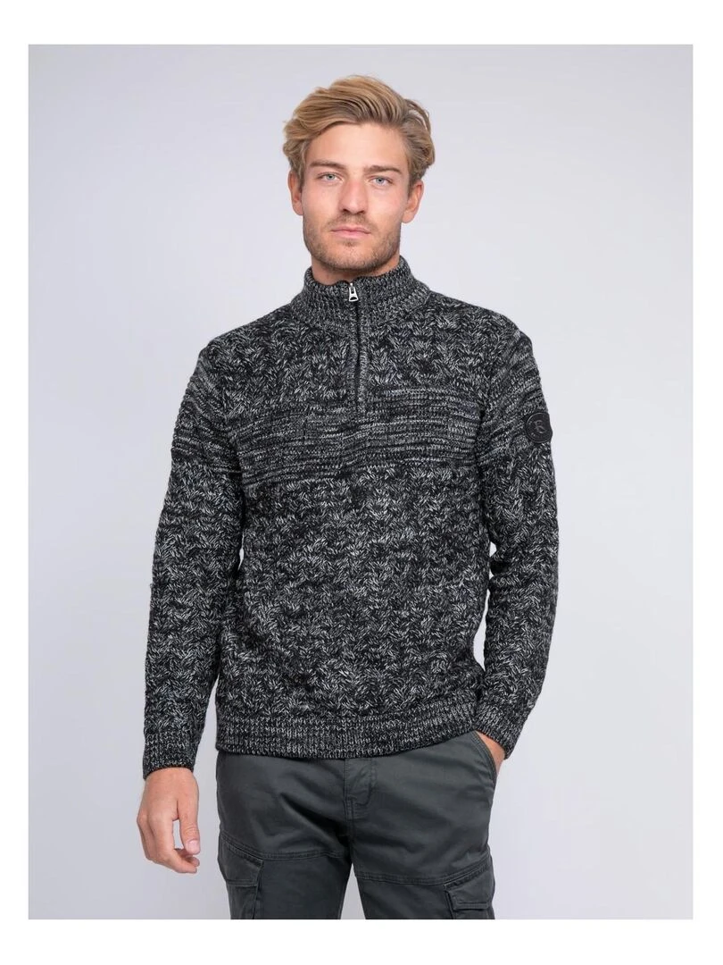 Pull col montant zippé LORDJIM Noir