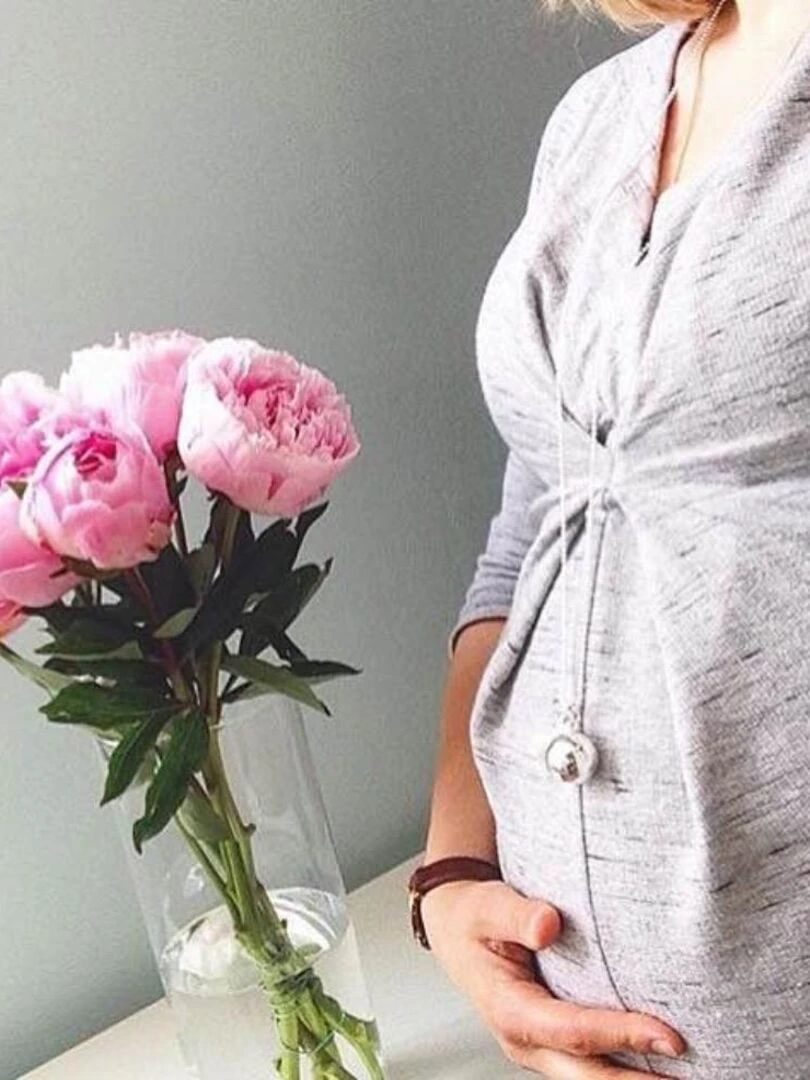 Bola de Grossesse Satin Rose   Argenté