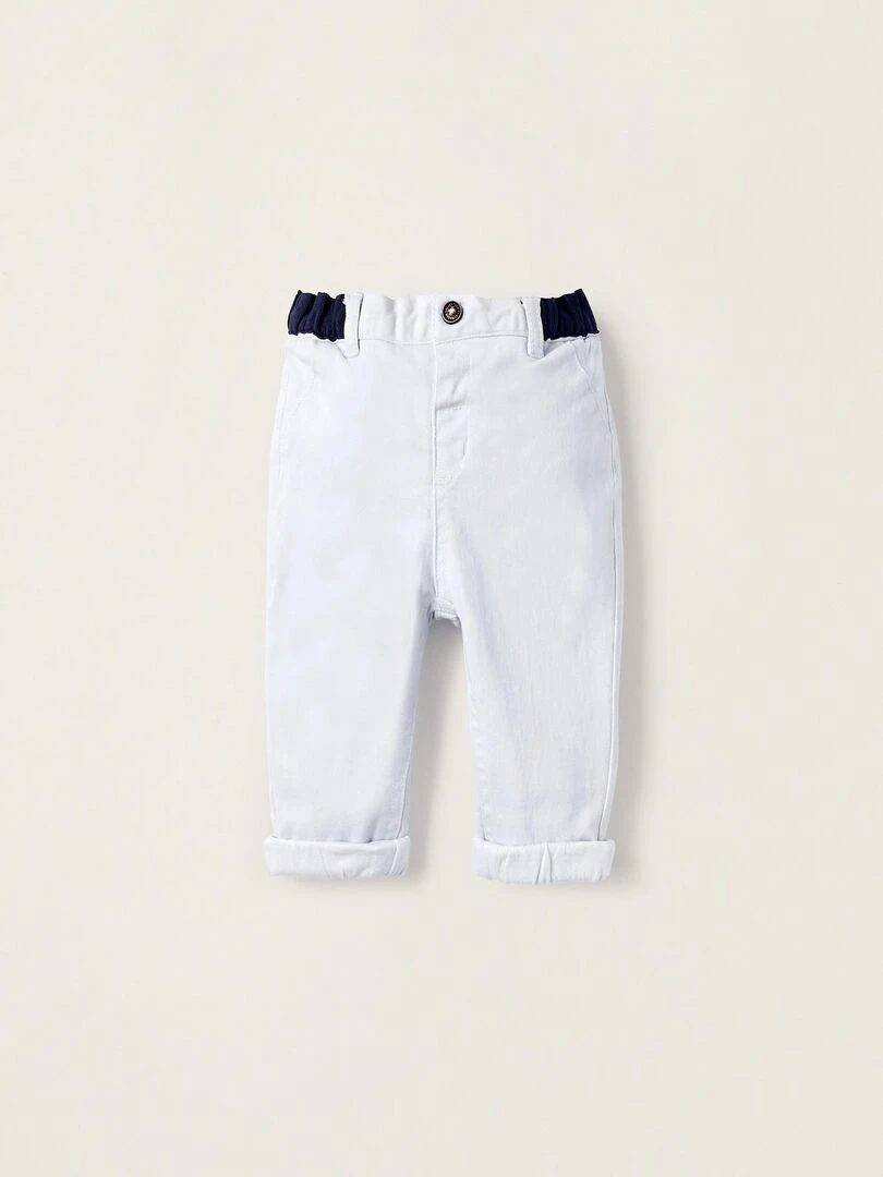 Pantalon Chino pour Nouveau Né Bleu clair