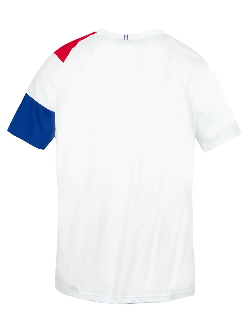 T shirt Le Coq Sportif Bat Tee SS N 1 Blanc Rouge Bleu