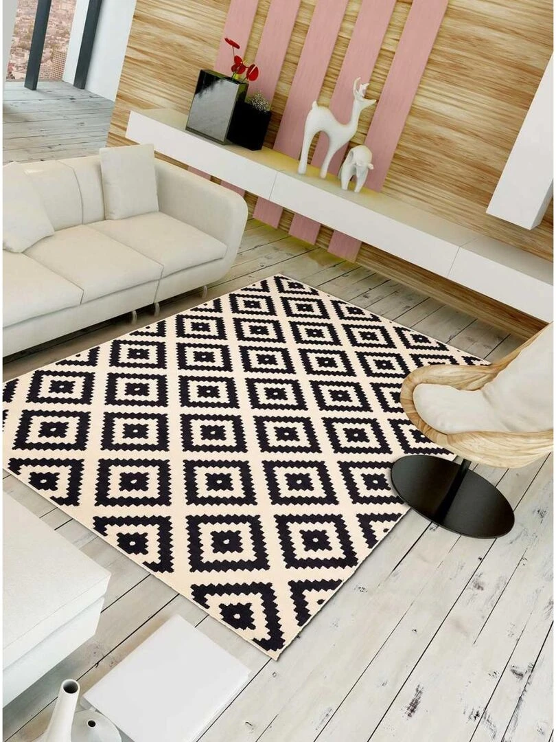 Tapis salon AF1 ROMA OEKO TEX®   Ecru