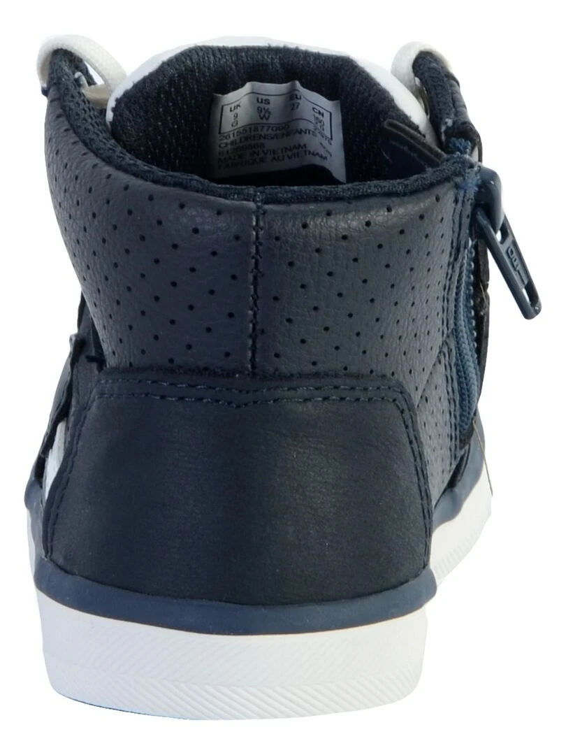 Basket Montante Cuir Enfant Clarks City Flake   Bleu