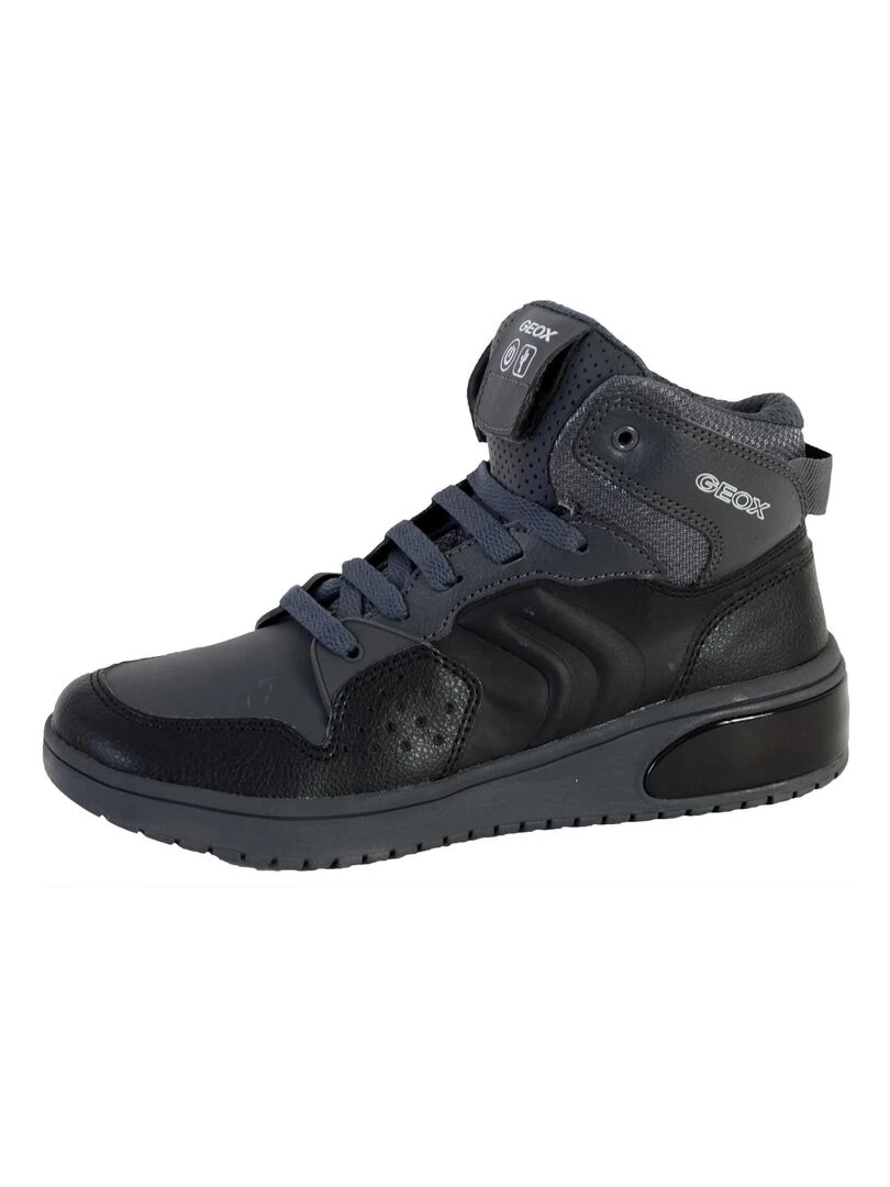 Basket Montante Geox EnfantGarcons J Xled B.A SYNT+TUMB.SYNT J947QA Noir