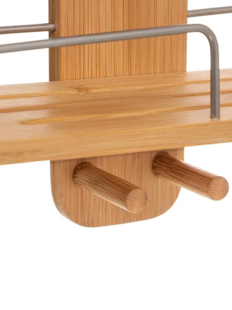 Serviteur douche 3 niveaux bambou Beige