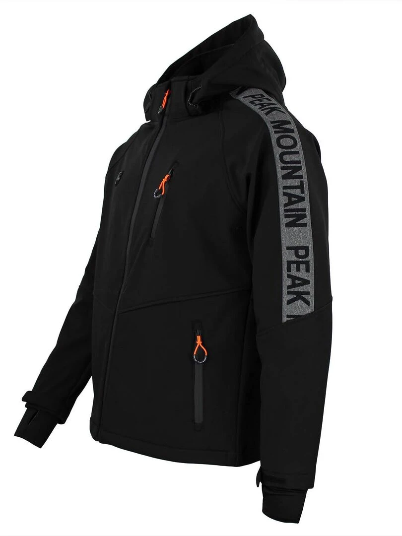 Blouson softshell CARGAN   PEAK MOUNTAIN   Noir Noir