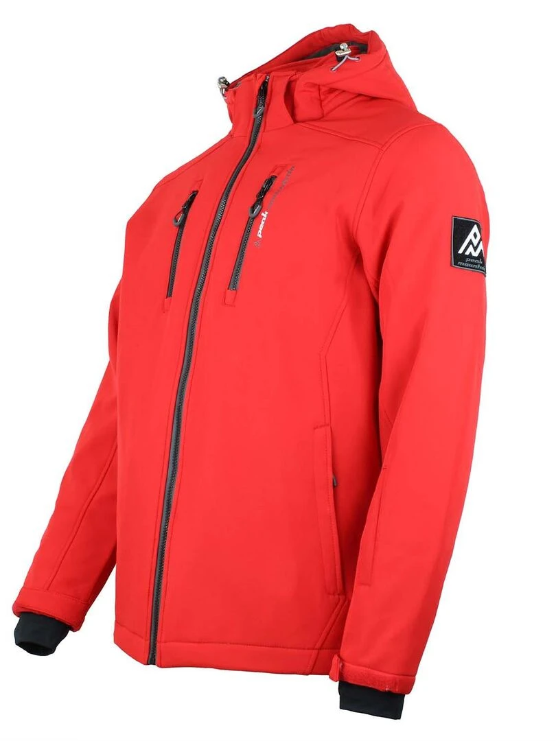 Blouson softshell homme CANADI   PEAK MOUNTAIN   Rouge