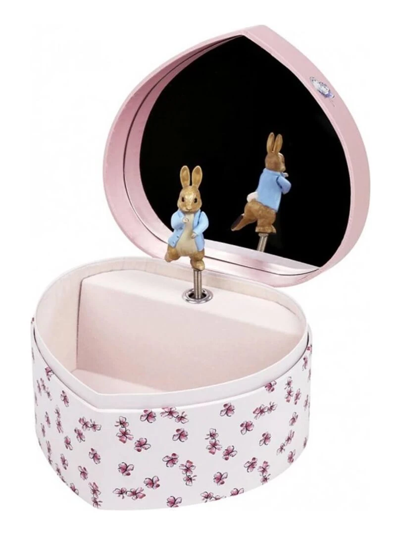 Boîte à bijoux musicale coeur Pierre Lapin N/A