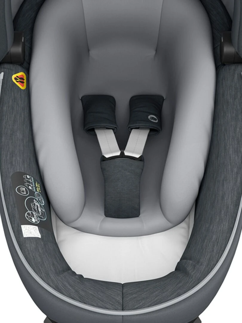 Nacelle Sécuritaire BEBE CONFORT Jade Groupe 0 Isofix i Size avec réducteur Essential Graphite Gris Noir
