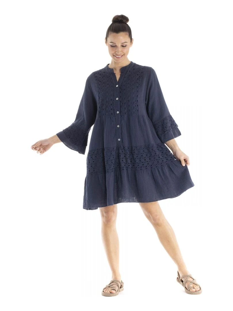 Robe MORINA Gérard Pasquier Bleu marine
