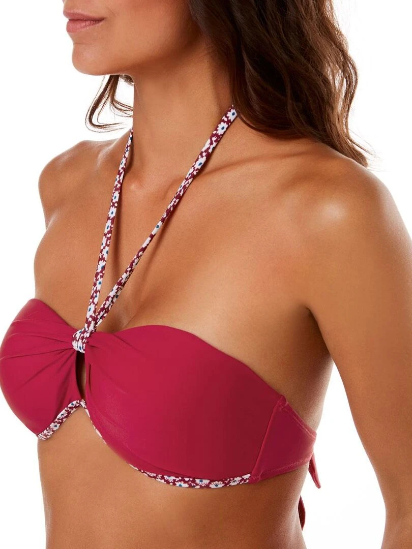Haut de maillot bandeau MARGUERITE Brigitte Bardot Bain Rouge