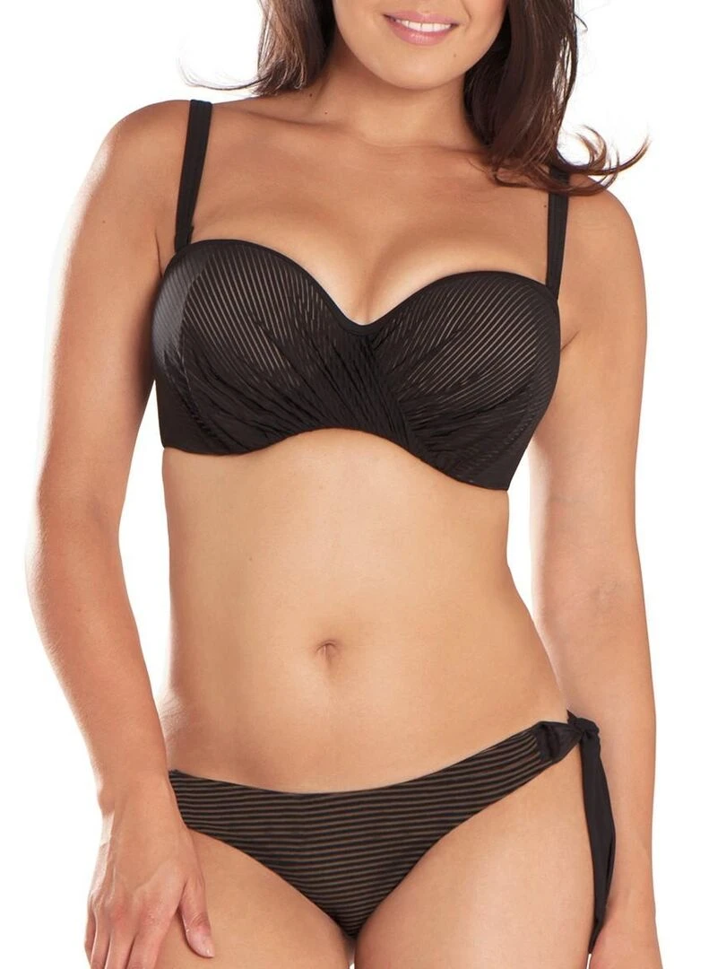 Bas de maillot de bain réglable Onyx   Noir