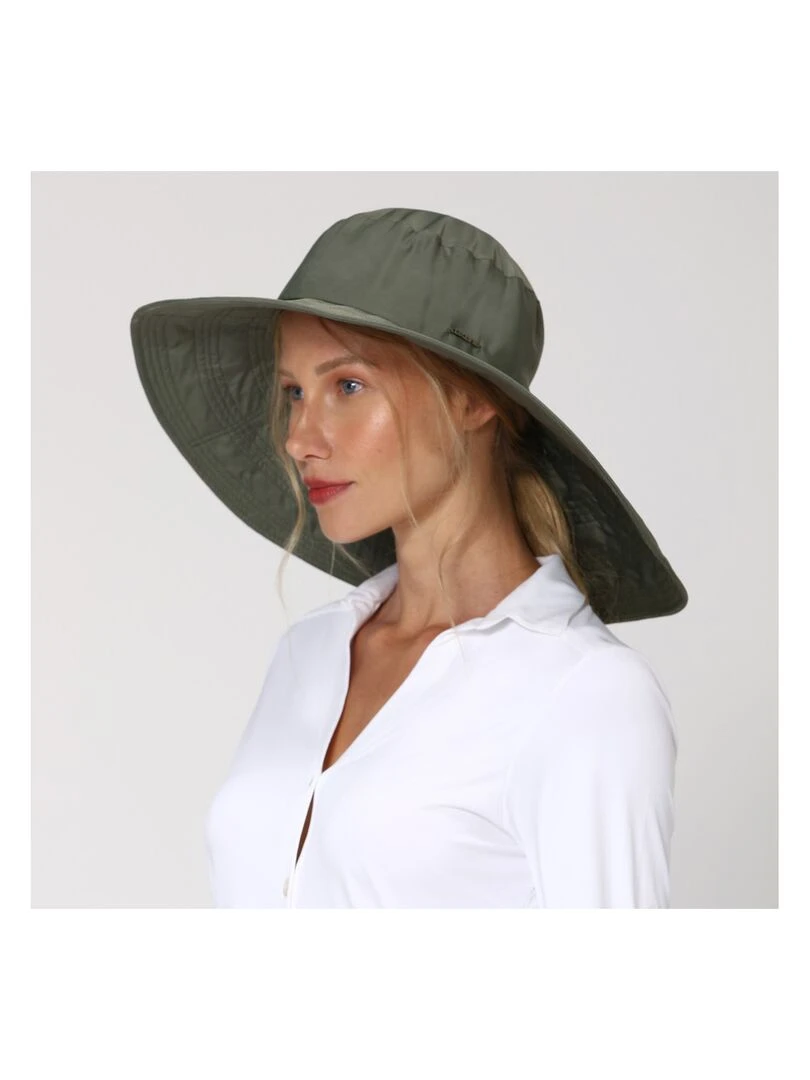 Chapeau souple/capeline Beverly Hills Verde Militar Upf50+ Bleu marine