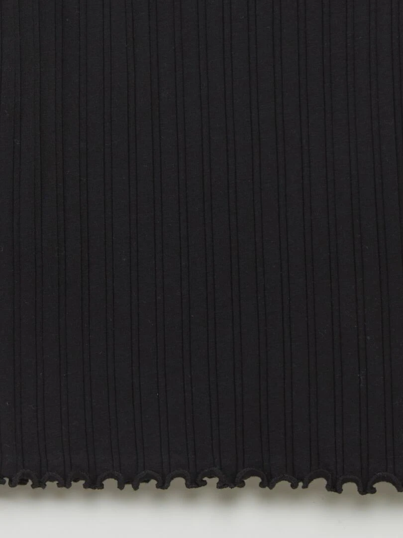 Débardeur côtelé noir