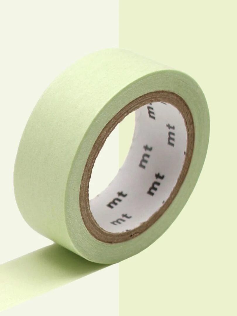 Masking tape unicolore pastel   Vert clair   1 5 cm x 7 m   N/A